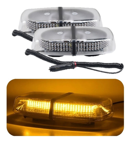 2 Balizas Estroboscópica 240 Luz Led Emergencia 7 Modos Auto