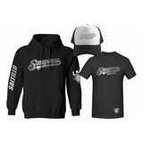 Kit Sudadera + Playera + Gorra Saraperos Saltillo Lmb Silver