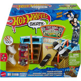 Pista De Patinaje Estadio Tony Hawk Skate Hot Wheels Stadium Color Azul