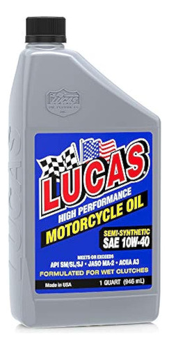 Aceite Lucas Luc10710 10w-40 Aceite De Motocicleta Semisinté