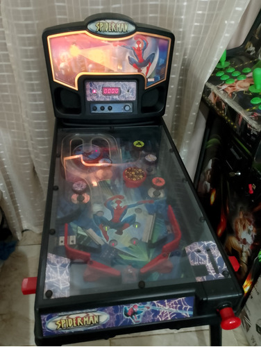 Pinball Eletrônico Spider-man 2001: Vintage Compacto Raro