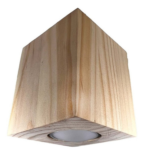 Lampara Techo Madera Rustica Led Incluido Cobertizo Terraza 