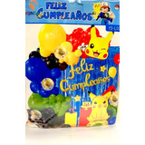 1kit De Decoración De Globos De Pikachu Para Fiestas