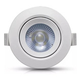 Kit 10 Spot De Led 3w  Lampada Direcionável - Branco Frio