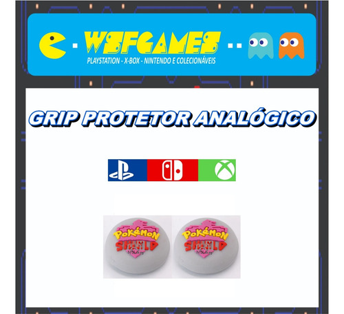 01 Par De Grip 3d Premium Analógico Controle Heróis Jogos