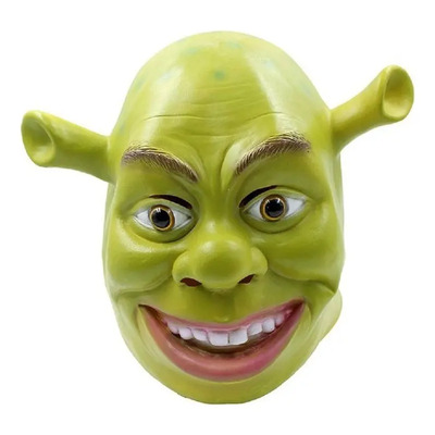 Máscara De Látex Verde De Cabeza Completa Para Cosplay | Meses sin interés