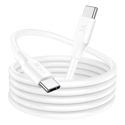 Cable de Datos USB-C ALUSP 2m 60W Compatible con Samsung y Xiaomi Blanco | MercadoLibre