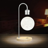 Lámpara De Luna Levitante Moderna Con Cargador Inalámbrico Q