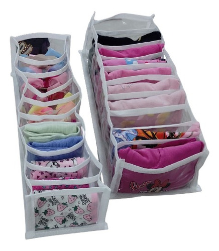 Organizador De Gavetas Kit 10 Unid  Calcinha Cueca 10x40x10 