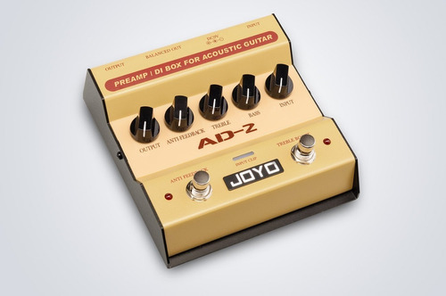 Pedal Joyo Ad-2 Pre Amp Y Caja Directa Guitarra Acústica