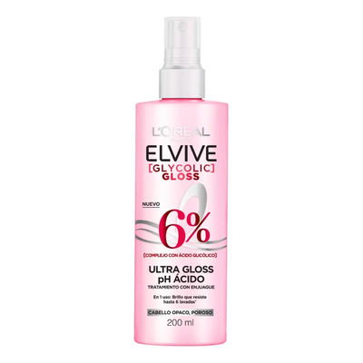 Acidifier L'Oreal Paris Elvive Glycolic Gloss 200 ml | MercadoLibre