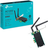 Placa De Rede Wifi 1200mbps Tp-link 5ghz 2 Antenas T4e