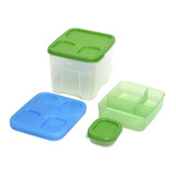 Set De Hermeticos Para Ensalada Con Enfriador Rubbermaid 