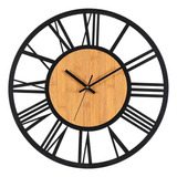 Reloj De Pared Hueco Retro, Reloj Industrial 3d Vintage De