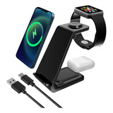 3 En 1 Cargador Inalambrico Para iPhone/iwatch/AirPods  