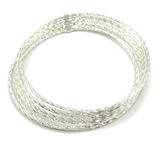 Pulseras Semanario Diamantado Plata .925 Grande 6.8cm Dama