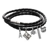 Pulsera Maestra Brazalete Maestra Dije Libro Manzana Regla Pluma Brazalete Regalo Maestra Profesora Pulsera Moda Dijes