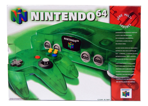 Caixa Vazia Nintendo 64 Kiwi - Excelente Qualidade! 