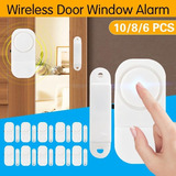 Pack 10 Alarma Puerta Ventana Con Sensor Magnético 