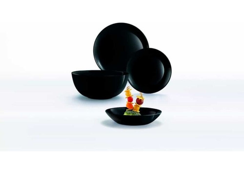 Luminarc Set Vajilla 19pzas Diwali Noir