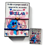 Duo Pulseras Lilo Stitch Angel Amor Novios Pareja Amigos