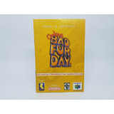 Apenas O Manual Conker's Bad Fur Day - Nintendo 64 Gradiente