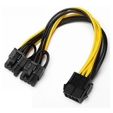 Cabo Adaptador Y-splitter 8-pin Pci-e P/ 2xpci-e 8-pin (6+2)