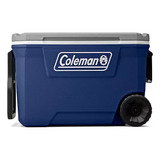 Hielera 62 Qt/58 Lts Con Ruedas Azul Gris Coleman Msi