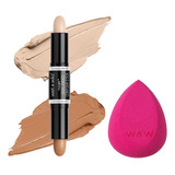 Megaglo Dual-ended Contour Stick Y Esponja Wet N Wild