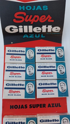 Gillette Super Blue Blade Hojas De Afeitar  Inoxidable