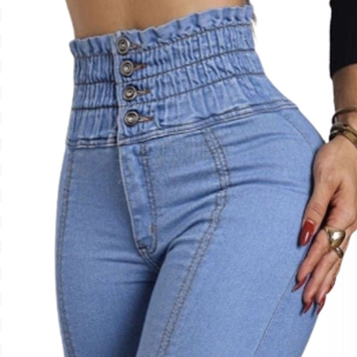 Calça Jeans Estilo Com Detalhes Matizada  