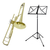 Kit Trombone De Pisto Tenor Tb 200pd New York + Estante S2