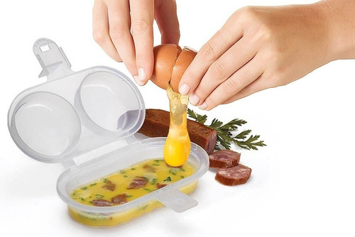 Forma Cozinha Ovo Omelete Direto No Microondas Pratico Limpo