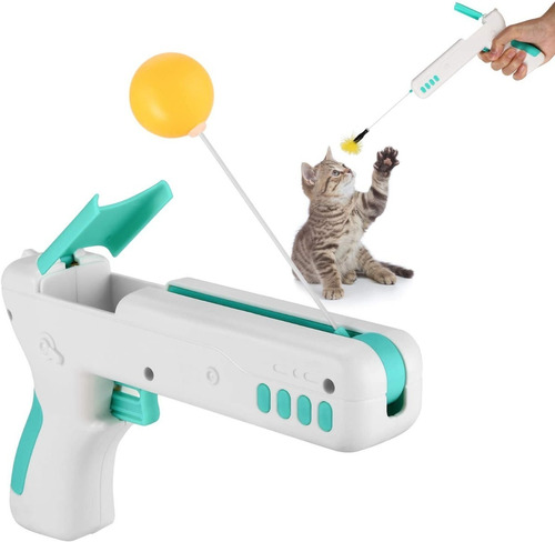  Juguete Para Gatos Interactivo Pistola Movimiento 