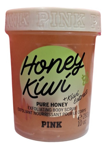 Honey Kiwi Pink Pure Honey Exfoliante Body Scrub Piel