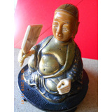 Antigua Figura Buda -  Escultura Oriental - Altura 11 Cm.