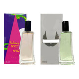 Kit 2 Perfume Contratip N02 Fatasy E N08 Invitus Importado