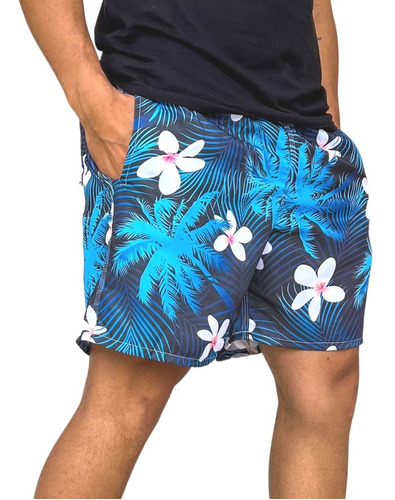  Bermuda Short Praia Tactel Adulto Plus Size P Ao G3