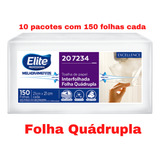 Toalha Excellence Interfolhada Folhas Quádruplas Elite 10pct