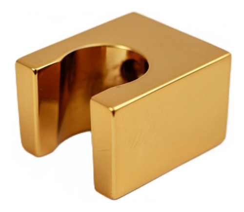 Suporte  Para Ducha Higiênica Ou Chuveiro Dourado Metal