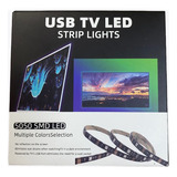 Cinta Tira Luz Led Rgb 5050 Usb Tv Pc + Control Remoto Ip65 