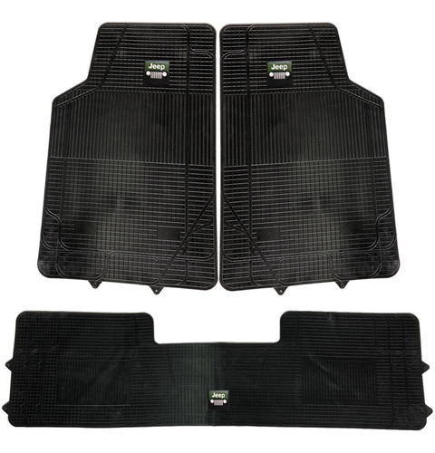 Cubrealfombras Logo Jeep 3 Piezas Universal Silvaflex