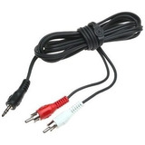 Cable Rca A Plug 3.5mm Negro