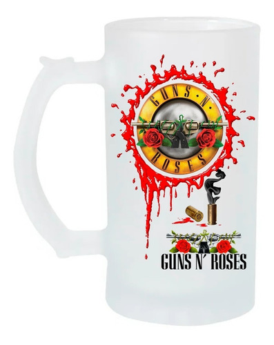 Tarro Cervecero 16oz Guns And Roses Hard Rock