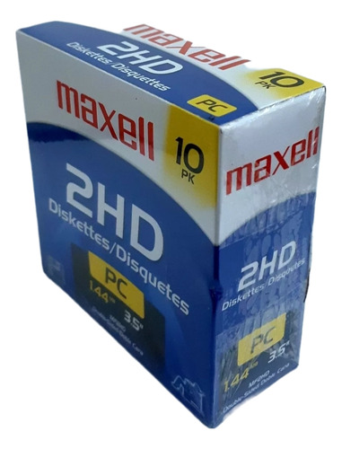 Caixa Com 10 Disquetes Maxell Lacrada