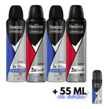 Kit Rexona Masculino Clean Sport Clinical Aerosol Desodorant
