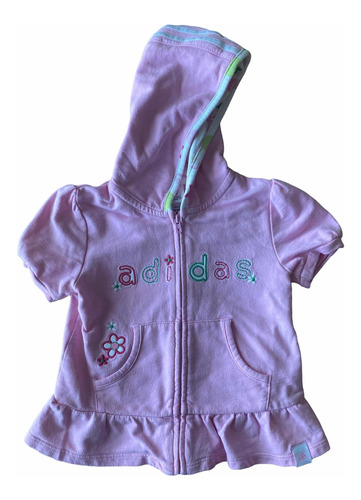 Campera Nena adidas Rosa 18 Meses M/corta Algodón (453)