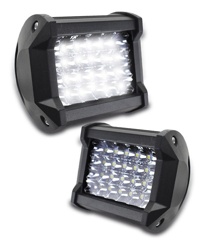 Faro 24 Led Dually Luz Fija Y Estrobo 10 Piezas