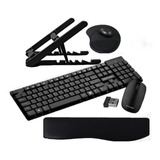 Teclado E Mouse Sem Fio Tc251, Suporte Note/ Keypad/mousepad