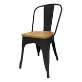 Silla Tolix Madera Plus - Desillas Estructura De La Silla Tono Negro Mate